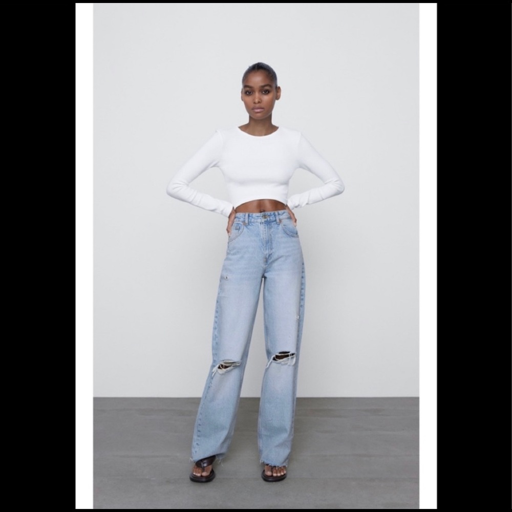 Zara wide leg jeans